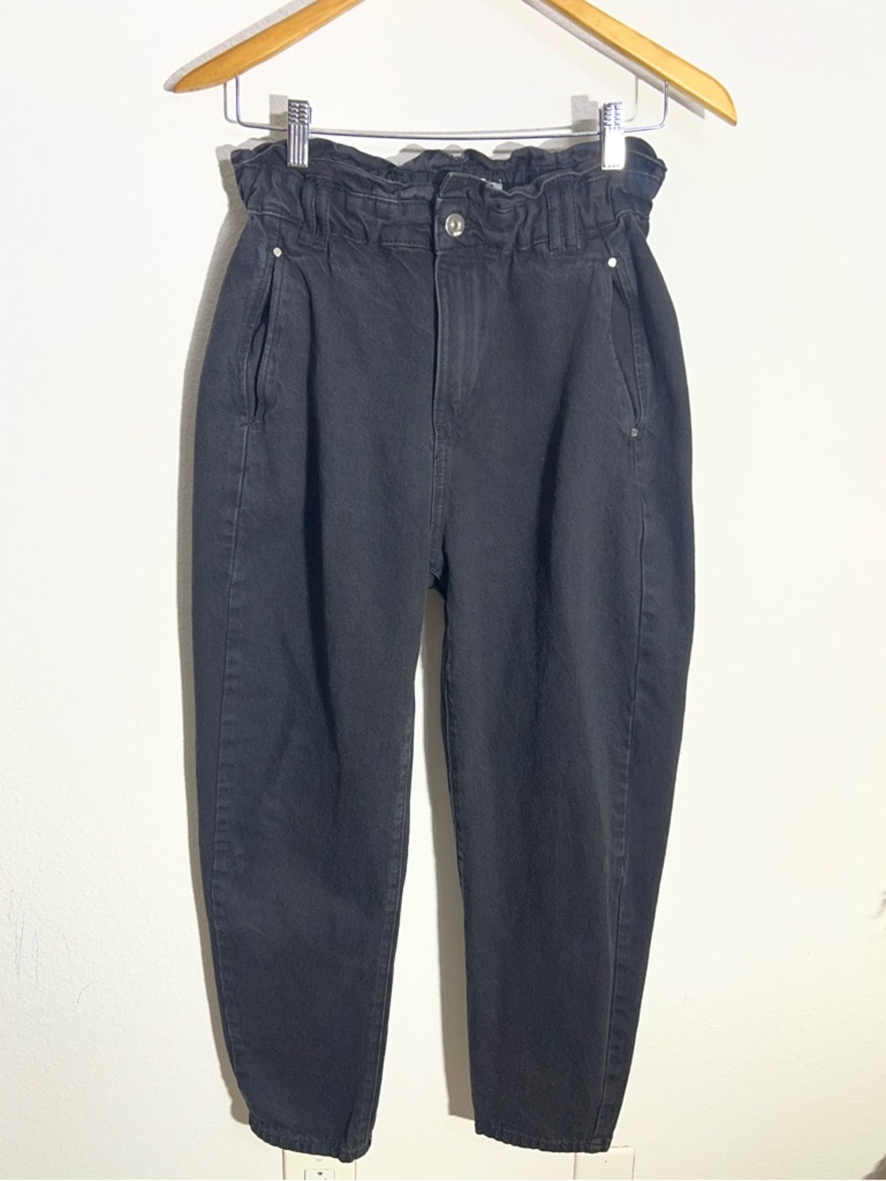 ZARA • paper bag jeans